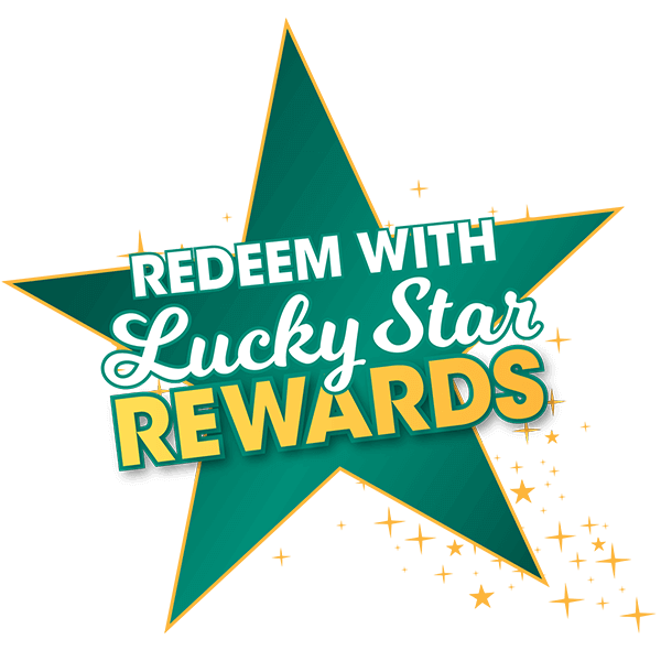Redeem with Lucky Star Rewards badge