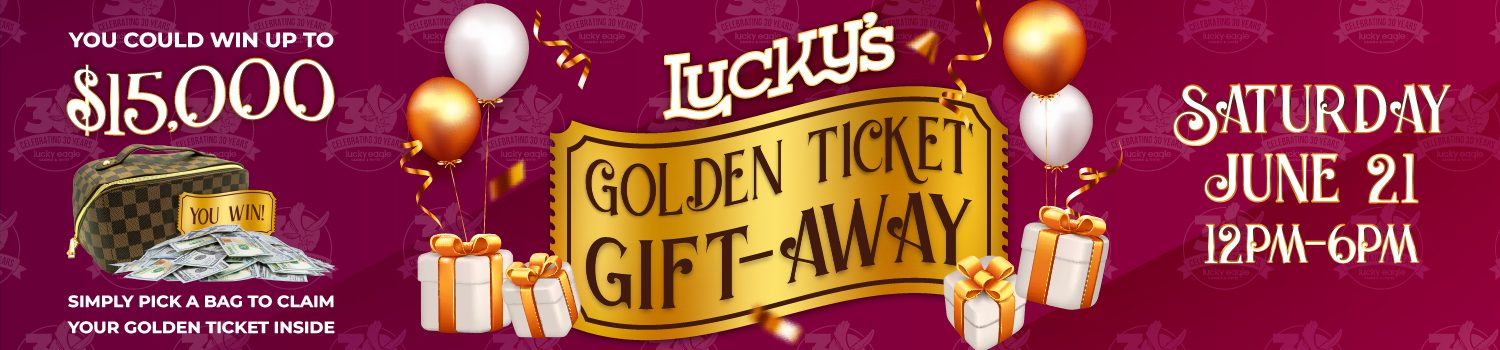 Lucky's Golden Ticket Giftaway Header